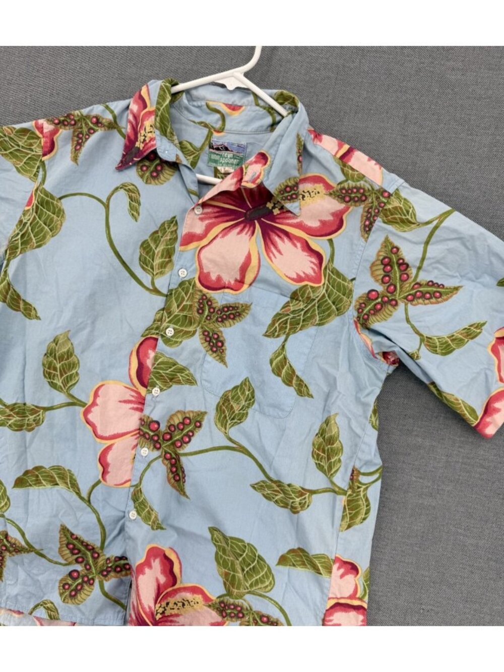 Vtg Reyn Spooner Hawaiian Traditional Shirt: Mens L Floral Hawaiian Camp